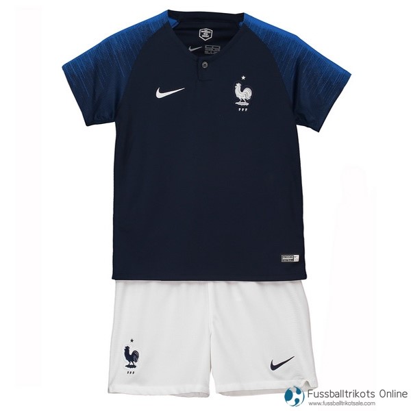 Frankreich Trikot Kinder Heims 2018 Blau Fussballtrikots Günstig